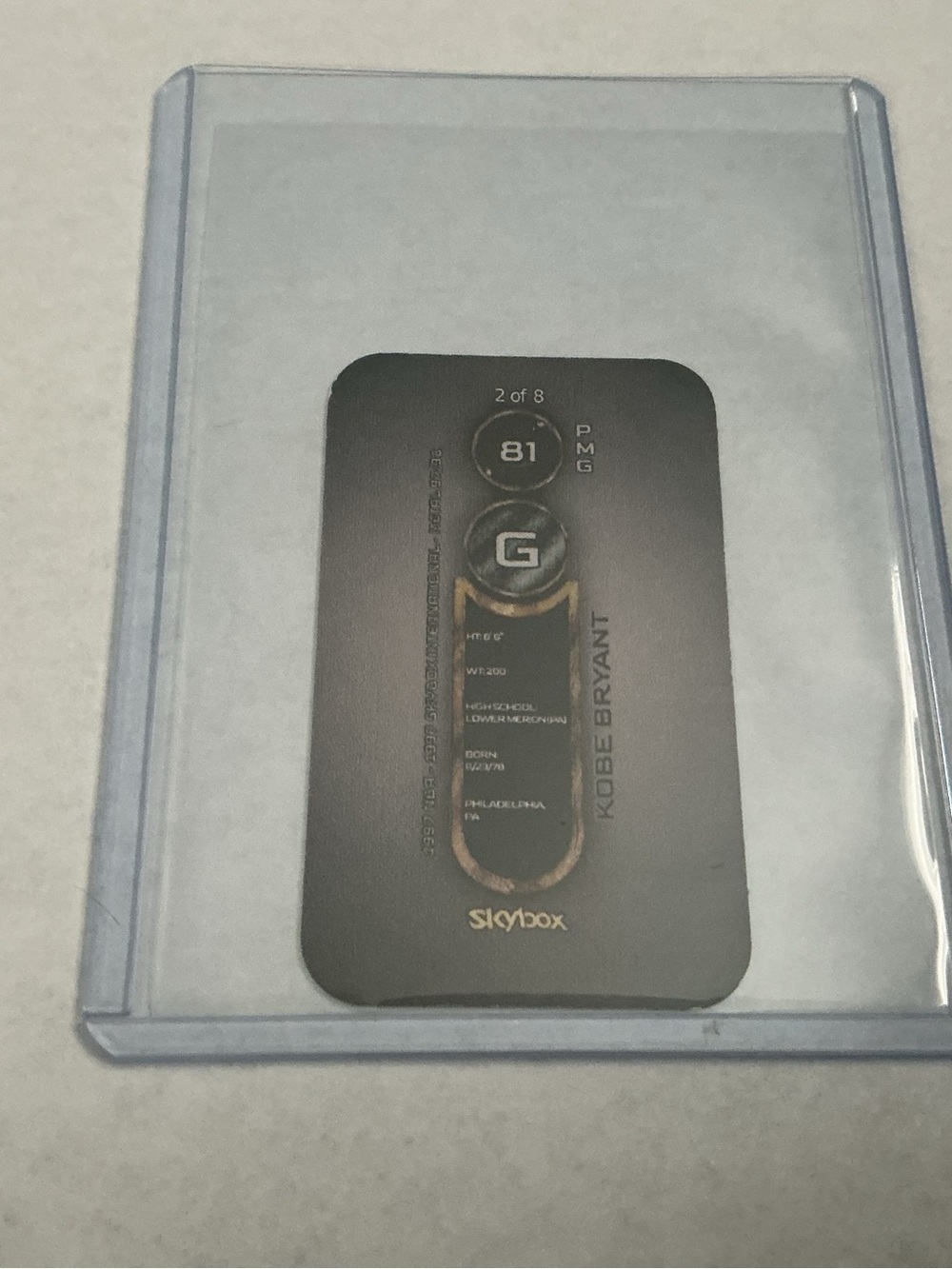 Precious Metal PMG Gems Kobe Bryant Michael Jordan Holo Promo Tobacco Card - Picture 4 of 4
